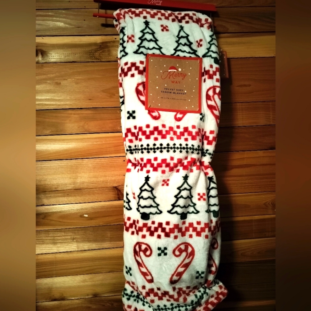 Christmas throw blanket new!